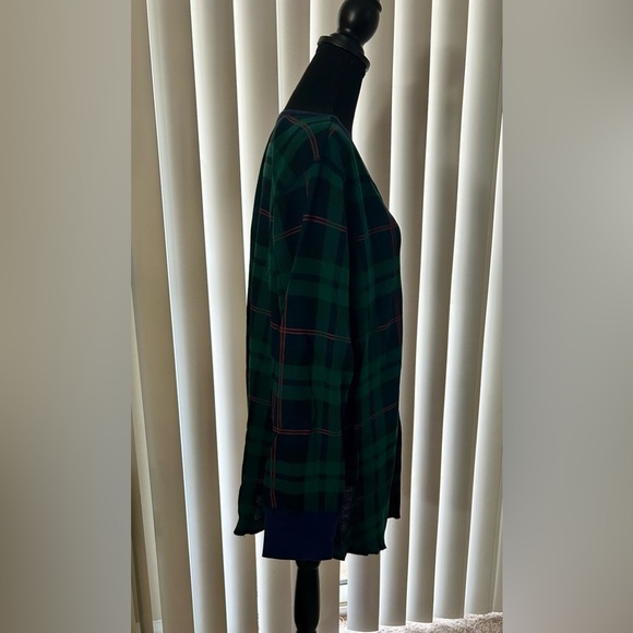 Old Navy Plaid Waffle Knit Pajama Top - Picture 5 of 6